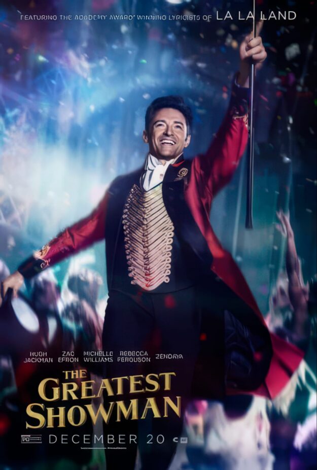 Hugh Jackman as the ringmaster in The Greatest Showman