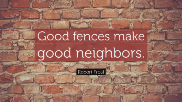 A fence in a field